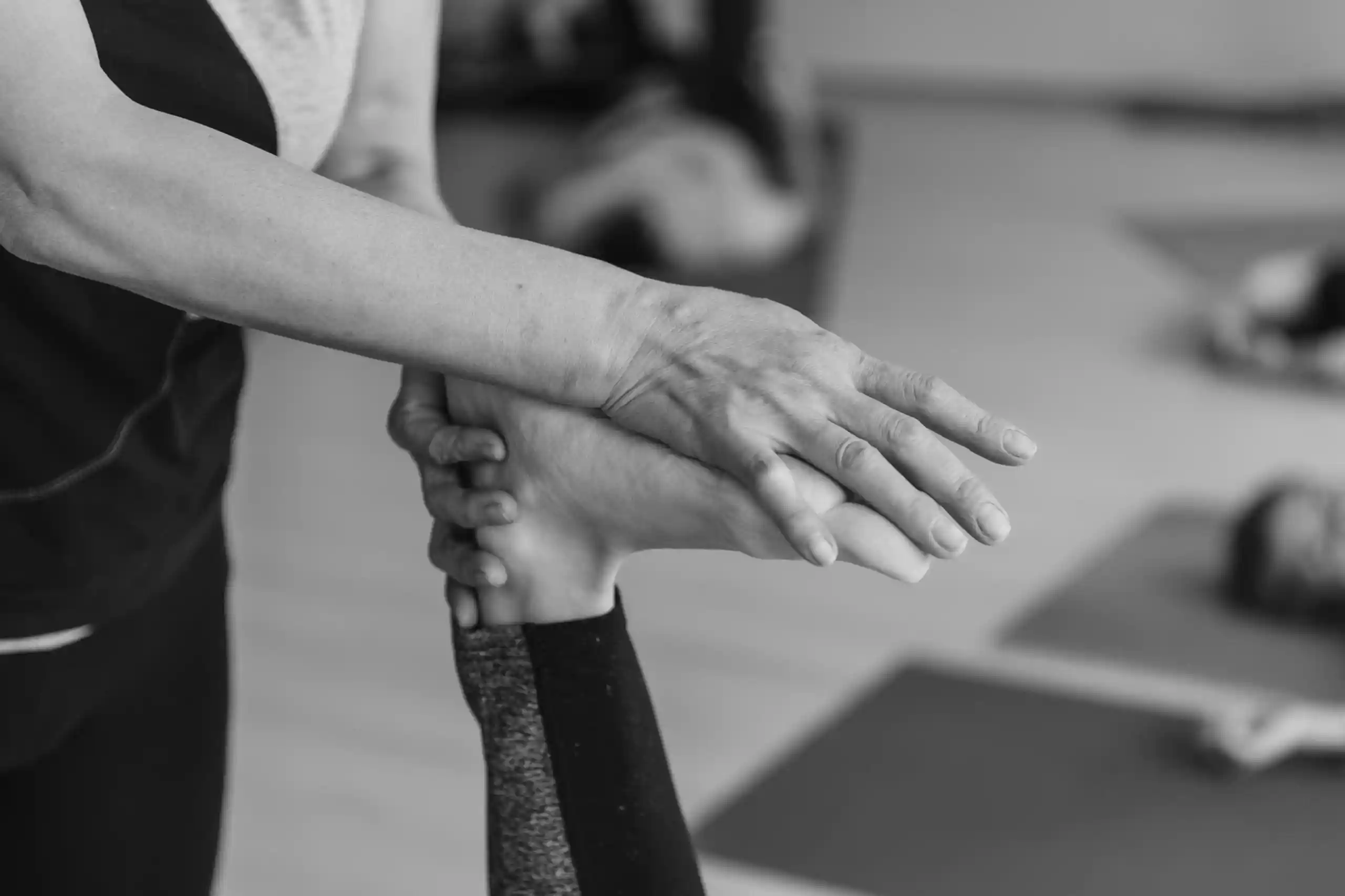 newington-spine-and-joint-4 A person receiving an adjustment of the foot.